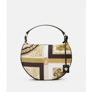 Versace Mix Print Hobo Bag